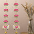 Divyakosh Wood Handmade Pink Lotus with Cow Door Hanging